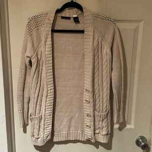 Knit sweater cardigan